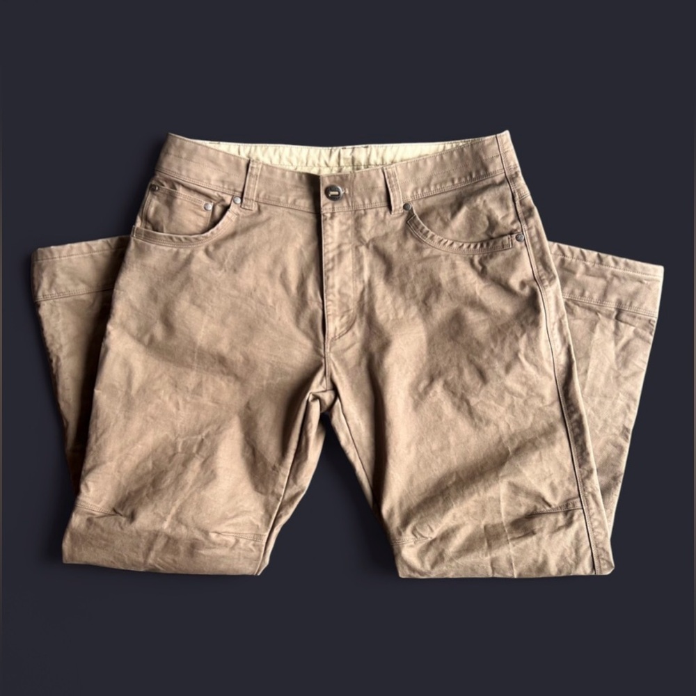 KÜHL tan RYDR vintage patina dye pants men’s 34x30 - Picture 4 of 14